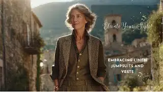 Elevate Your Style! See How Women Over 60 Are Embracing Linen Jumpsuits and Vests This Fall Season 🤎