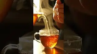 ASMR: Soothing Sounds of Hot Tea Pouring! 🍵 #Shorts