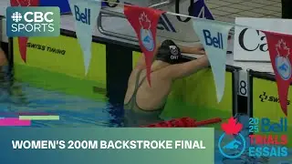 Madison Kryger wins women's 200m backstroke gold at 2025 Bell Canadian Swimming Trials | #CBCSports