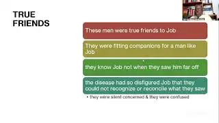Temple Hall Bible Studies || Job's Nameless Wife: Victim or Villain || Bishop Wayan Wellington