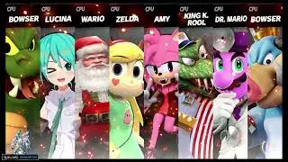 Koopa vs Miku vs Santa vs Star vs Amy vs K Rool vs Dr Mario vs Midbus