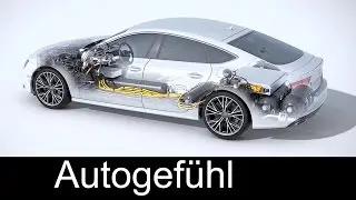 Audi A7 Sportback h-tron quattro animation technical explanation - Autogefuehl