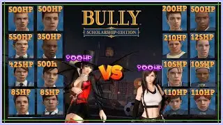 Bully SE: Preppies (Boss Health) + Nyotengu VS Jocks (Boss Health)(Ted 200HP) + Tifa Lockhart