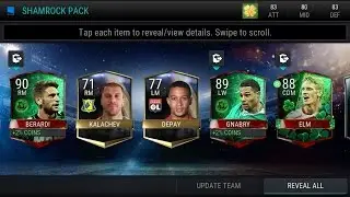 2 Emerald player pull! Fifa Mobile Shamrock packs + TOTW packs.