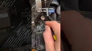 CMOS RESET! #shorts #pc #pcrepair #computerrepair #gamingpc #tech