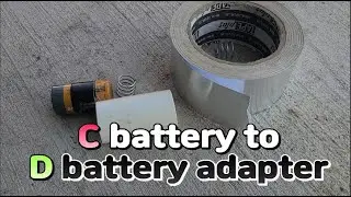 C to D cell battery adapter