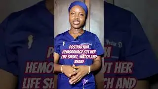 Postpartum hemorrhage cut her life short. Watch and share