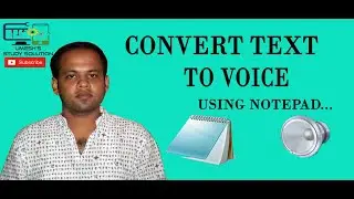 How to make Speaking software On Notepad || Convert Text to Audio using Notepad!! || Notepad tricks.