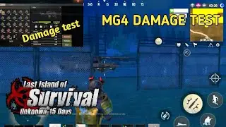 DAMAGE TEST MG4 TO TANK (OPERATION BASE)|Last Day Rules Of Survival |Last Island Of Survival
