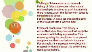 Logic( Informal fallacies part-3) BA program& BA philosophy hons