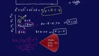 Finding Range of K for Stability-FE/EIT Review