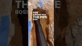 Pipe bursting with The Pipe Boss #pipebursting #trenchless #sewer #plumbing #nodig