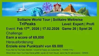 World Tour - TriPeaks Expert #26 | Feb 17th, 2026