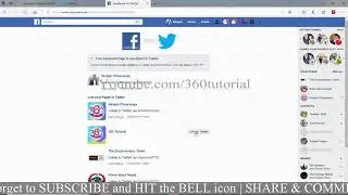 How to connect facebook profile and facebook page in twitter In Nepali