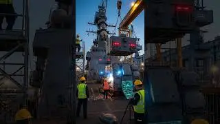 Covert installation: Advanced defense system fitted onto #shorts #navaltech #military #defense #fyp