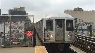 BMT Jamaica Line: (J) Trains with (Z) Skip-Stop Action @ Kosciuszko Street (R42, R160A-1, R179)