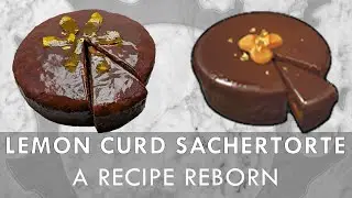 Lemon Curd Sachertorte | Cooking Final Fantasy XIV Food