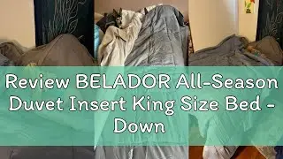 Review BELADOR All-Season Duvet Insert King Size Bed - Down Alternative Comforter, Mid-Plush Lightwe
