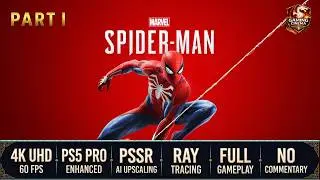 Marvel's Spiderman  (2020) PS5 Pro - Full Game Movie Part 1 /2 | 4K 60FPS HDR | No Commentary
