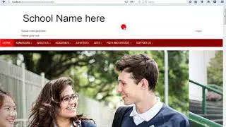 School website php design sample