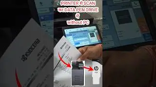 PRINTER से SCANकर DATA PEN DRIVEमें without PC#trending #electrical #shorts #viralvideo #kyocera