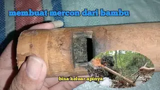 membuat mercon dari bambu💥