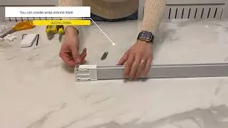 QUOYA Smart Electric Curtain Track- How to use gearbox hooks to hid motor and wires