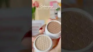 These colourpop eyeshadows are gorgeous 😍💖 #shorts #colourpopeyeshadow #glittereyeshadow #swatch
