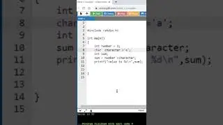#c #character #integer #shorts character to integer
