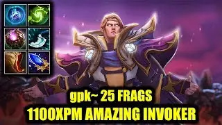 🔥 1100XPM - 25 FRAGS - Amazing Invoker - gpk~ - Dota 2 Pro Game Highlights
