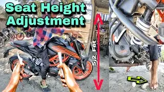 Ktm Duke 250 / 200 /390 Seat Height Adjustment #duke250 #happybraj #ktmdukeseatheightadjustment