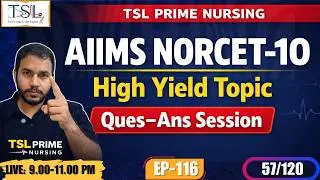 AIIMS NORCET-10 | High Yield Topic Ques-Ans Session | Omega PDF | Most Expected MCQ Ep.116