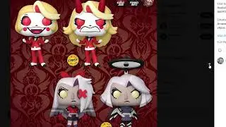 my hazbin funko pop reaction