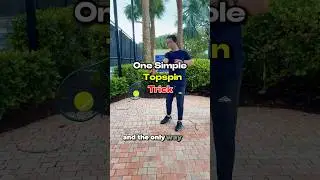 One simple topspin trick that will forever change your game.