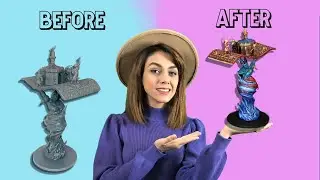 رنگ آمیزی فیگور با کیمیا-قسمت دوم😍🙋🎨🎲