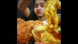 ASMR: EATING SPICY MUTTON FAT CURRY🔥 BASMATI RICE || #shorts #mukbangn#asmreating #mukbangasmr #asmr