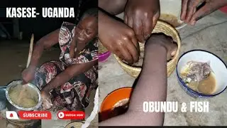 Kasese: Cooking Obundu and Fish the traditional way, popular Dish in western Uganda. #culture