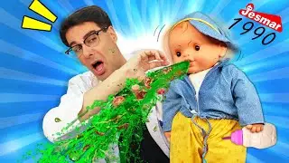 Abrí EL MUÑECO QUE SE MAREA Y VOMITA de 1990 | Qué Hay Dentro de COCOLÍN MAREO?