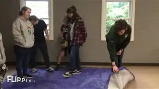 Tarp Flip team building activity