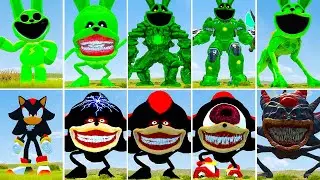 ALL NEW POPPY PLAYTIME VS RABBIT GOLEM VS ALL NEW SONIC SHADOW VS SONIC SHADOW CURSED in GARRY'S MOD