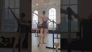 rond de jambe at the barre #ballet