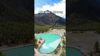 Blue lake manang Nepal. #shorts