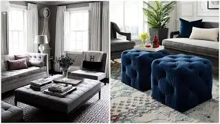 30 Stylish Ottoman Coffee Table Ideas 2024 | Ottoman Coffee Table Design for Living Room Interior