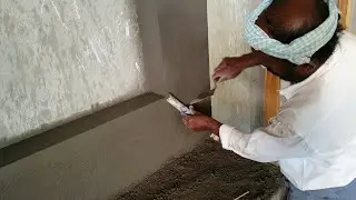 Techniques of Plastering _Tv Cupboard Plastering with Corner design|showcase Plastering