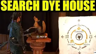 Ghost of yotei - Search around the dye house (fox puzzle solution)