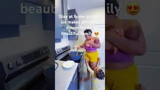 Stay at home mum of six prepares a delicious dinner for her beautiful family #family vlog #food