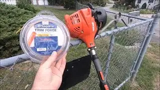 Review and testing  Husqvarna Trim force line with the  t25 trimmer head on a ECHO trimmer