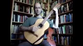 How to hold a classical guitar in a good posture using a simple strap or sling