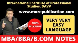MBA BOOKS/NOTES IIPS|International Institute of Professional Studies, DAVV|EASY LANGUAGE|BBA BOOKS