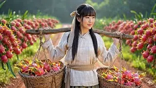 The Life of Li Da Hong | Dragon Fruit Harvest and Creative Homemade Dishes李大红的生活 | 采摘火龙果与创意家常料理